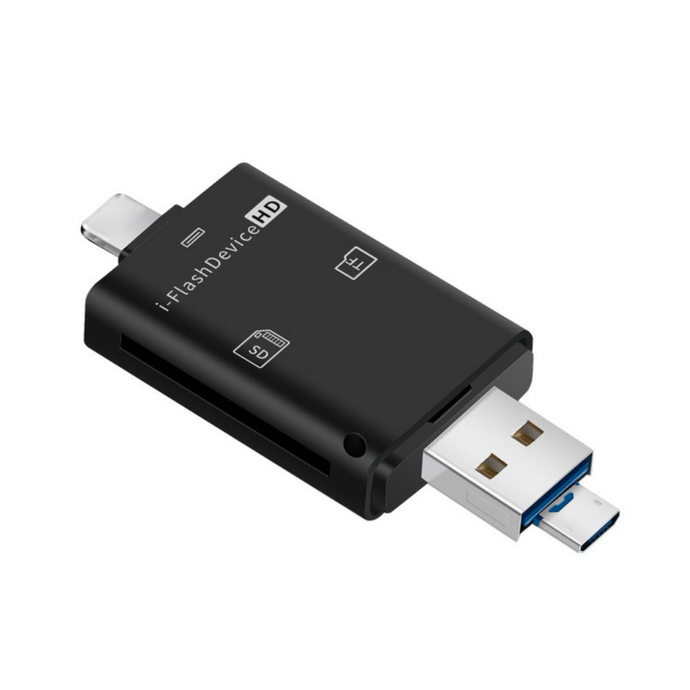 Universal 3 in 1 TF SD Card Reader USB External Adapter for iPhone PC Micro USB