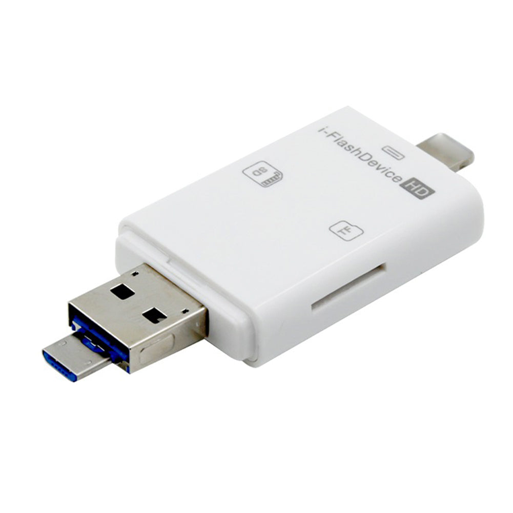 Universal 3 in 1 TF SD Card Reader USB External Adapter for iPhone PC Micro USB