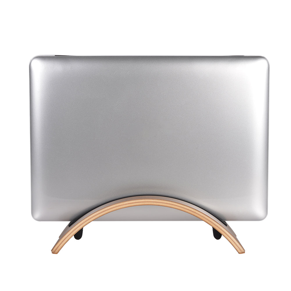 Samdi Wooden Vertical Desktop Laptop Stand Holder Bracket Dock for Macbook Air