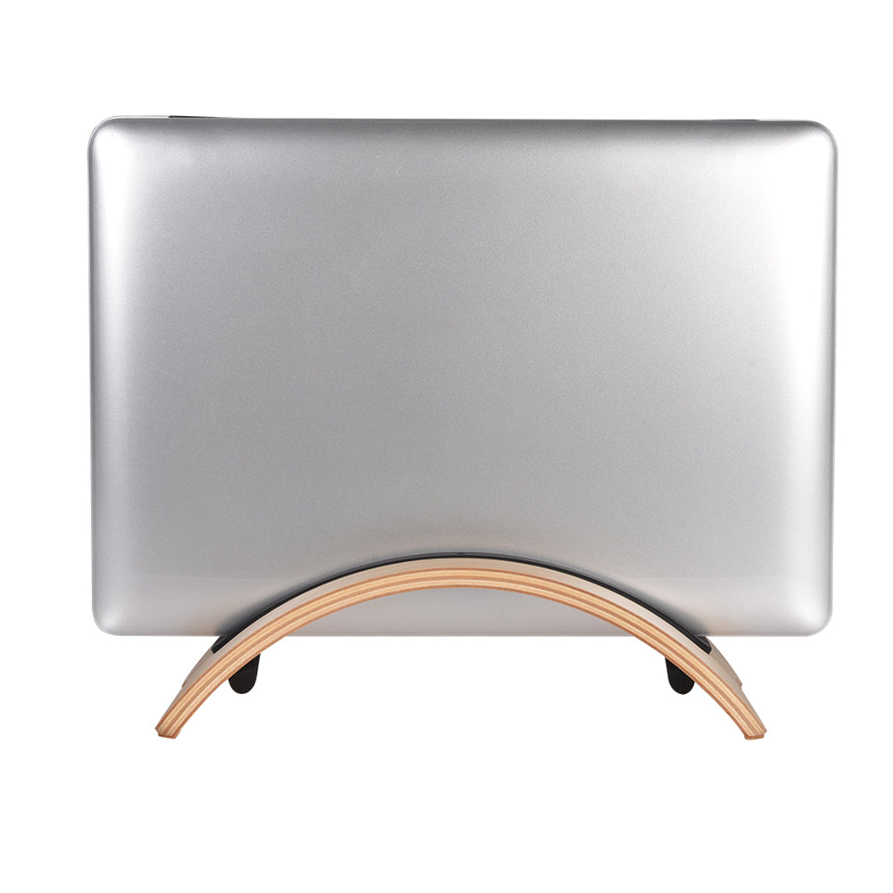 Samdi Wooden Vertical Desktop Laptop Stand Holder Bracket Dock for Macbook Air