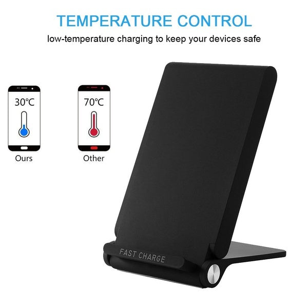 Q600 Qi Wireless Charger Fast Charge Stand for iPhone X Samsung Galaxy S7 S8 S9
