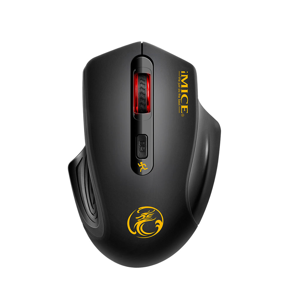 USB Wireless 2500DPI Adjustable Optical Ergonomic Mouse for Computer Laptop