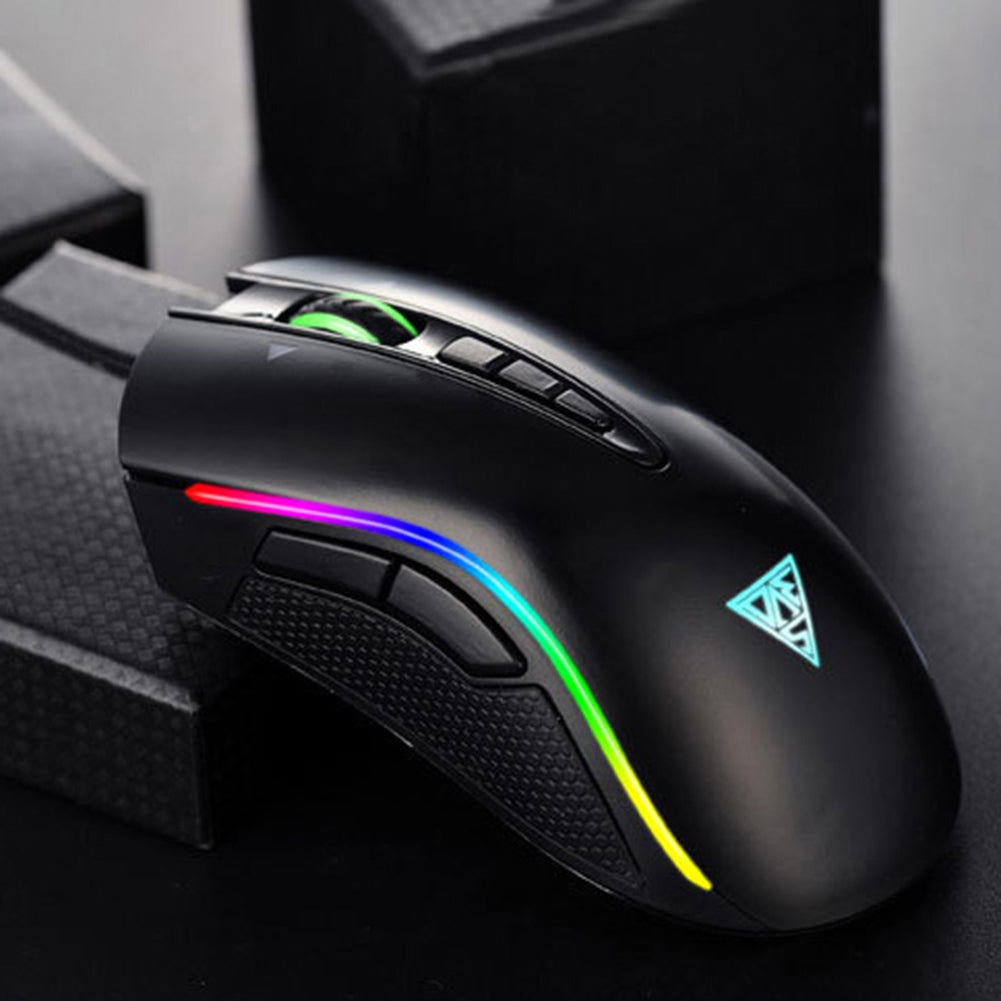 M8 RGB Light 8 Button 4000DPI USB Wired Professional Gaming Mouse for PC Laptop