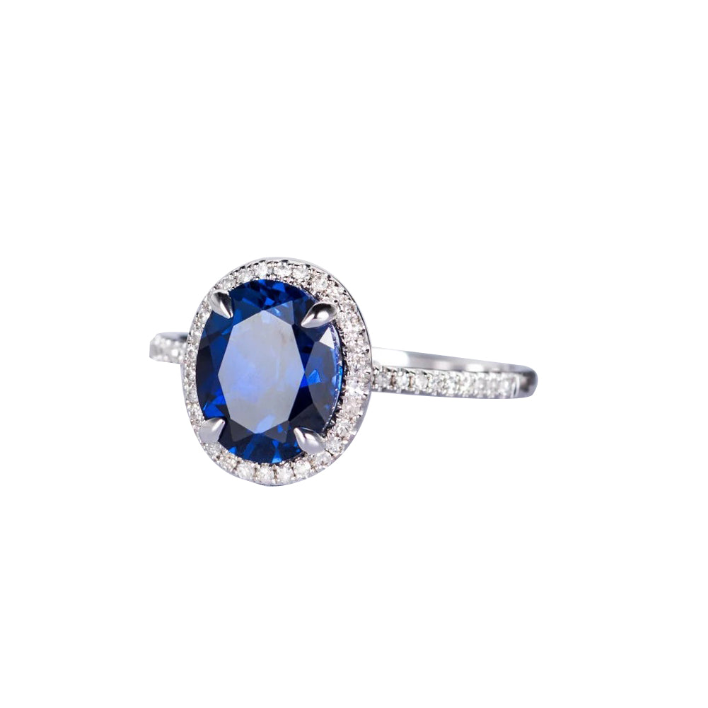 Fashion Lady Oval Cubic Zirconia CZ Finger Ring Bride Wedding Engagement Jewelry