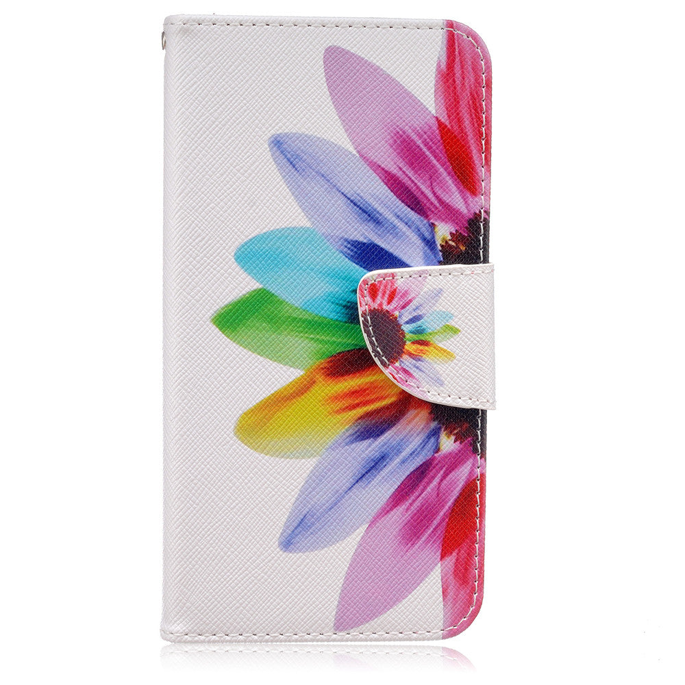 Samsung Galaxy J5 2016 Case Lovely PU Leather Flip Stand Magnetic Floral Cover for Samsung Galaxy J510