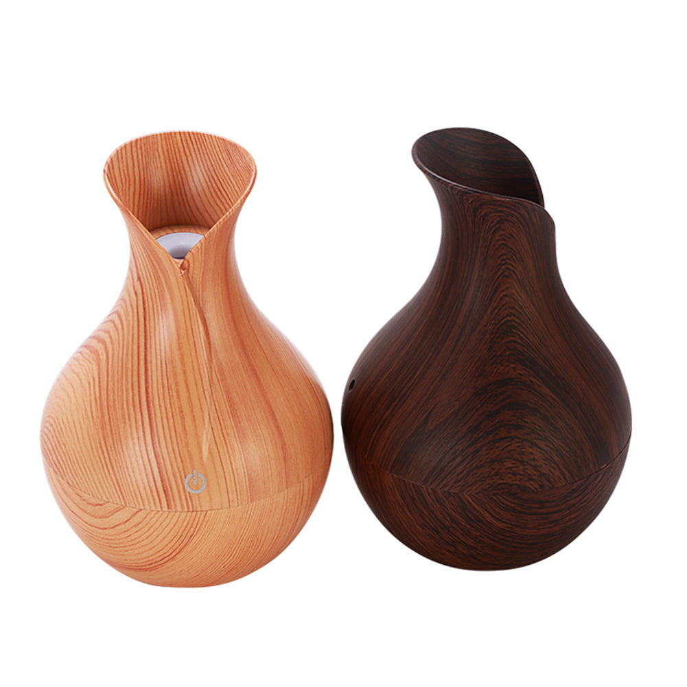 Night Light Wood Grain Cool Mist Humidifier Aromatherapy Essential Oil Diffuser
