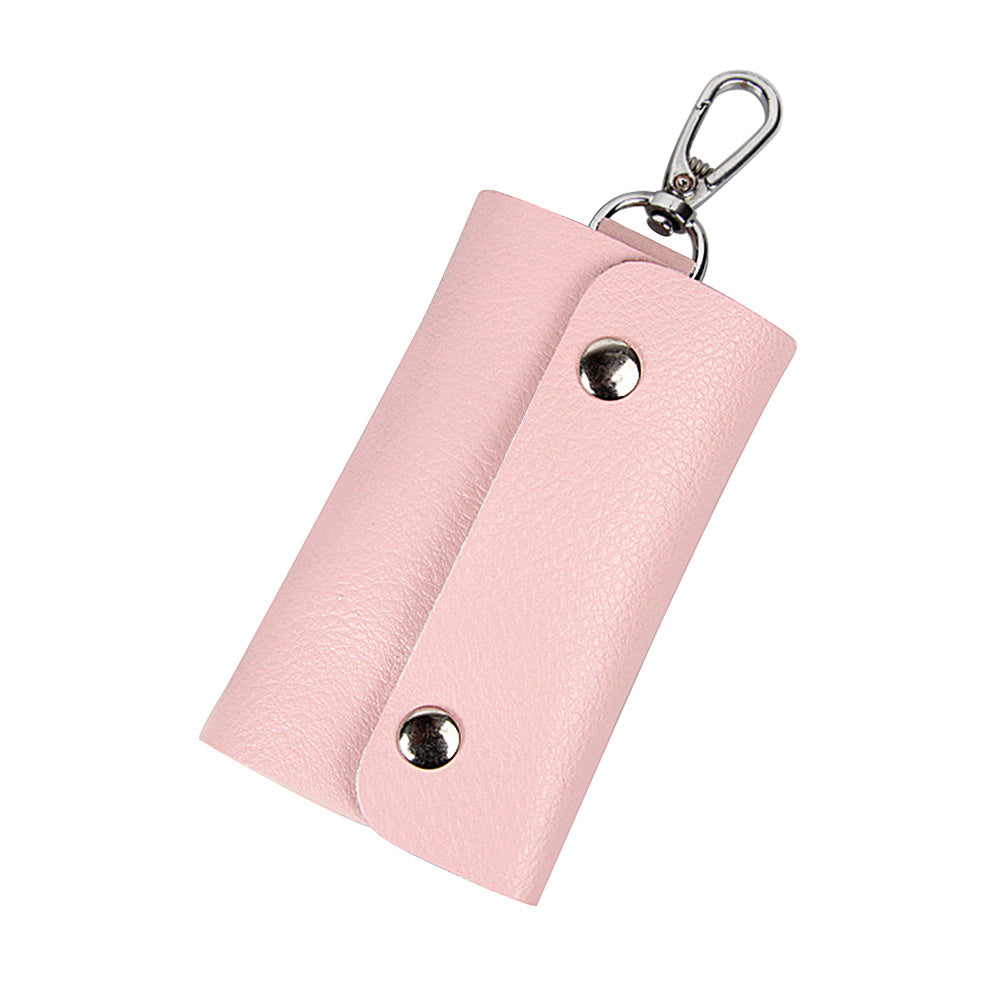 Pocket Size Cow Leather Car Key Holder Organizer Case Keyring Hanger Pouch Bag