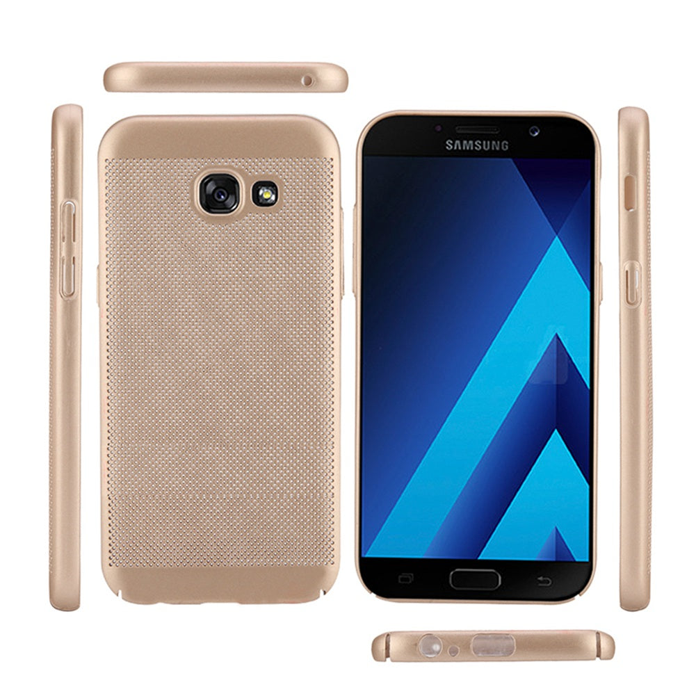Utral Thin Samsung Galaxy A5 2017 Mesh Design Radiating Back Covers Super Light PC Hard Phone Case for Samsung A520
