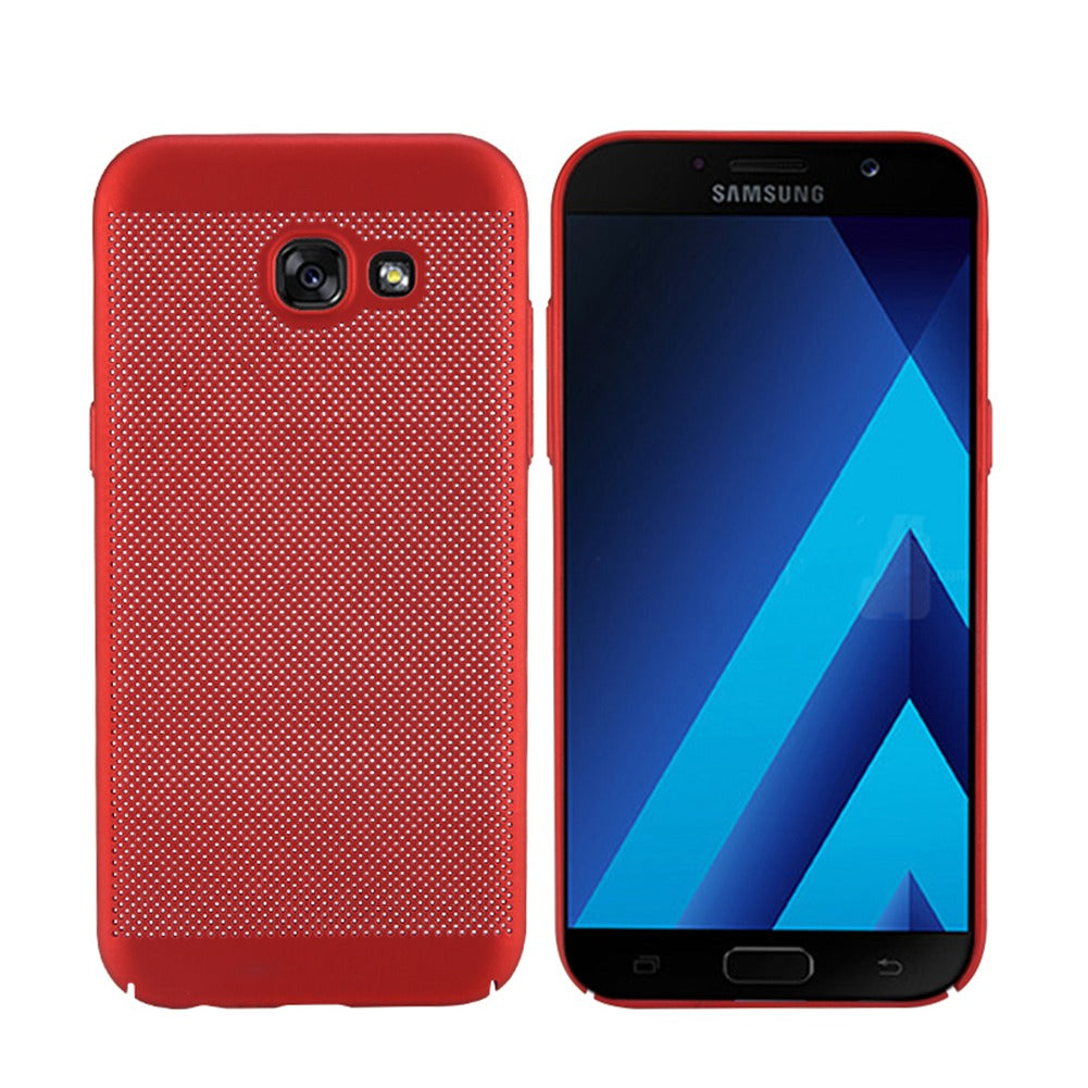 Utral Thin Samsung Galaxy A5 2017 Mesh Design Radiating Back Covers Super Light PC Hard Phone Case for Samsung A520