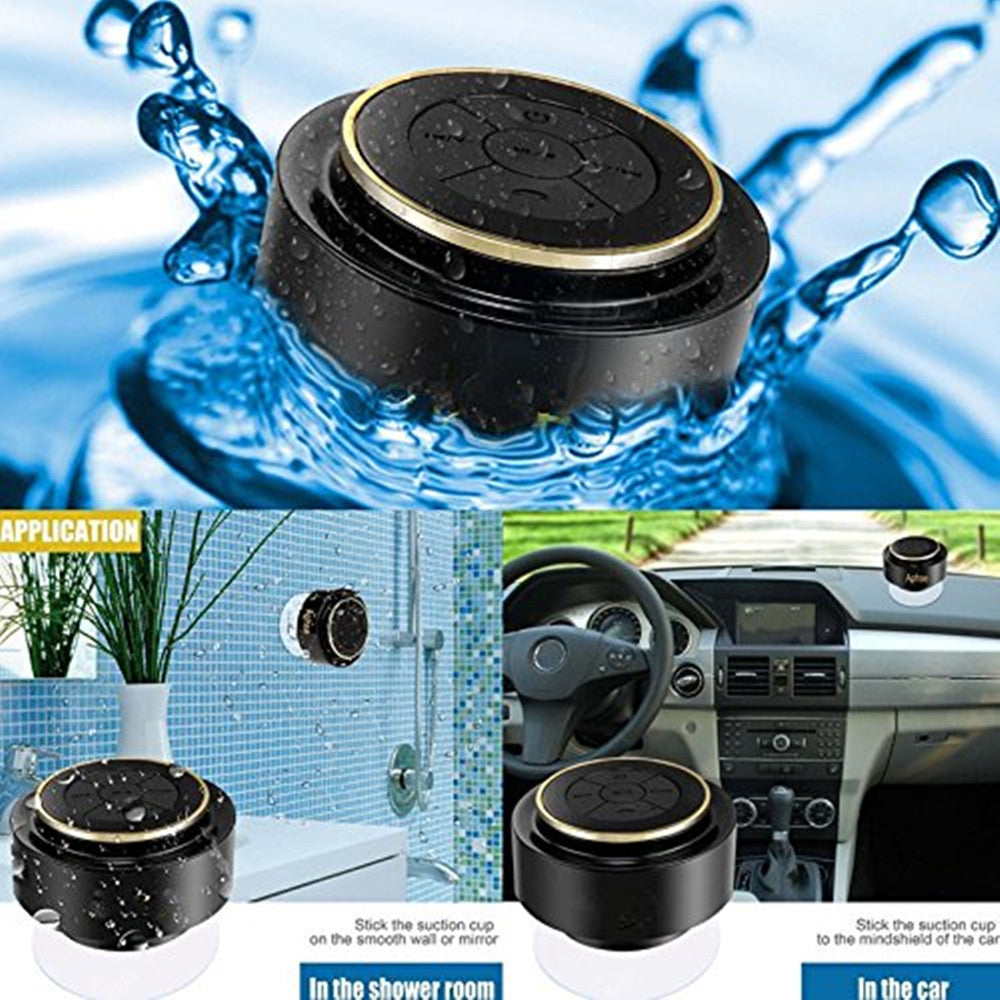 Waterproof Bluetooth Speaker, Shower Speakers Portable Wireless Dust-proof, Built-in Mini Mic and Hands-Free Speakerphone,Easily With All Your Bluetooth Devices