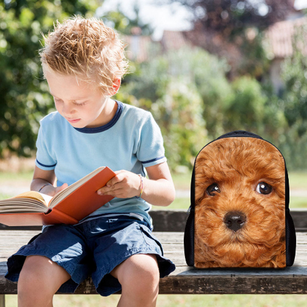 Cute 3D Pomeranian Children Mini Backpack Small Kids Shoulder Bagpack For Little Girls Boys Schoolbag