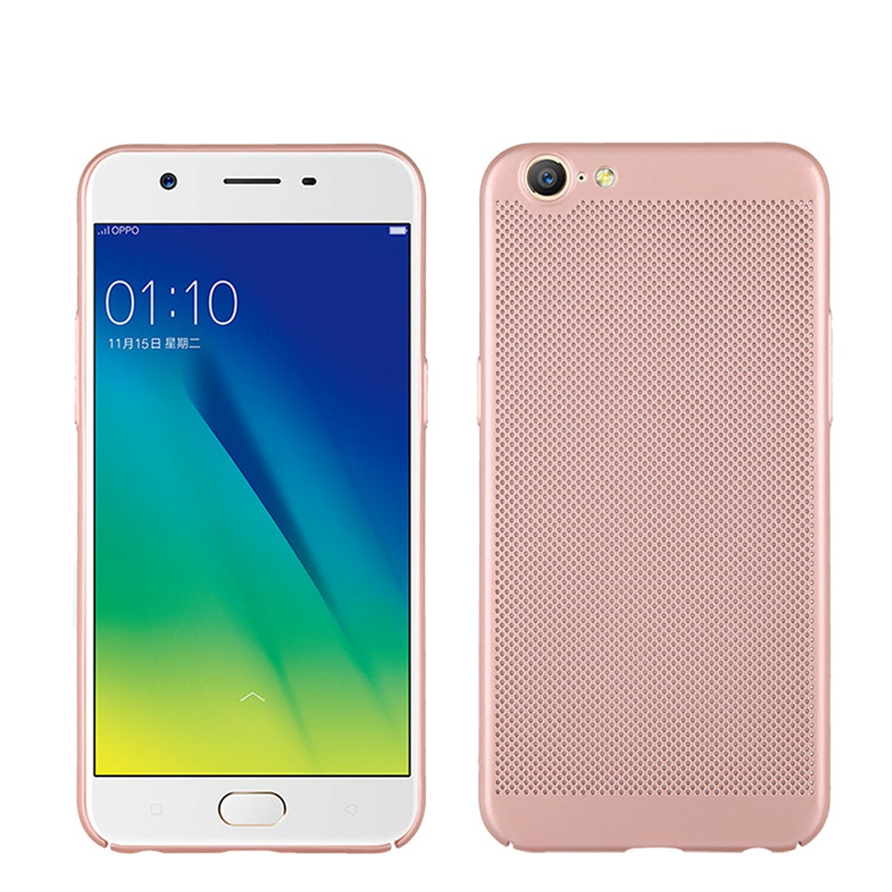 Utral Thin OPPO A57 Mesh Design Radiating Back Covers Super Light PC Hard Phone Case for OPPO A57