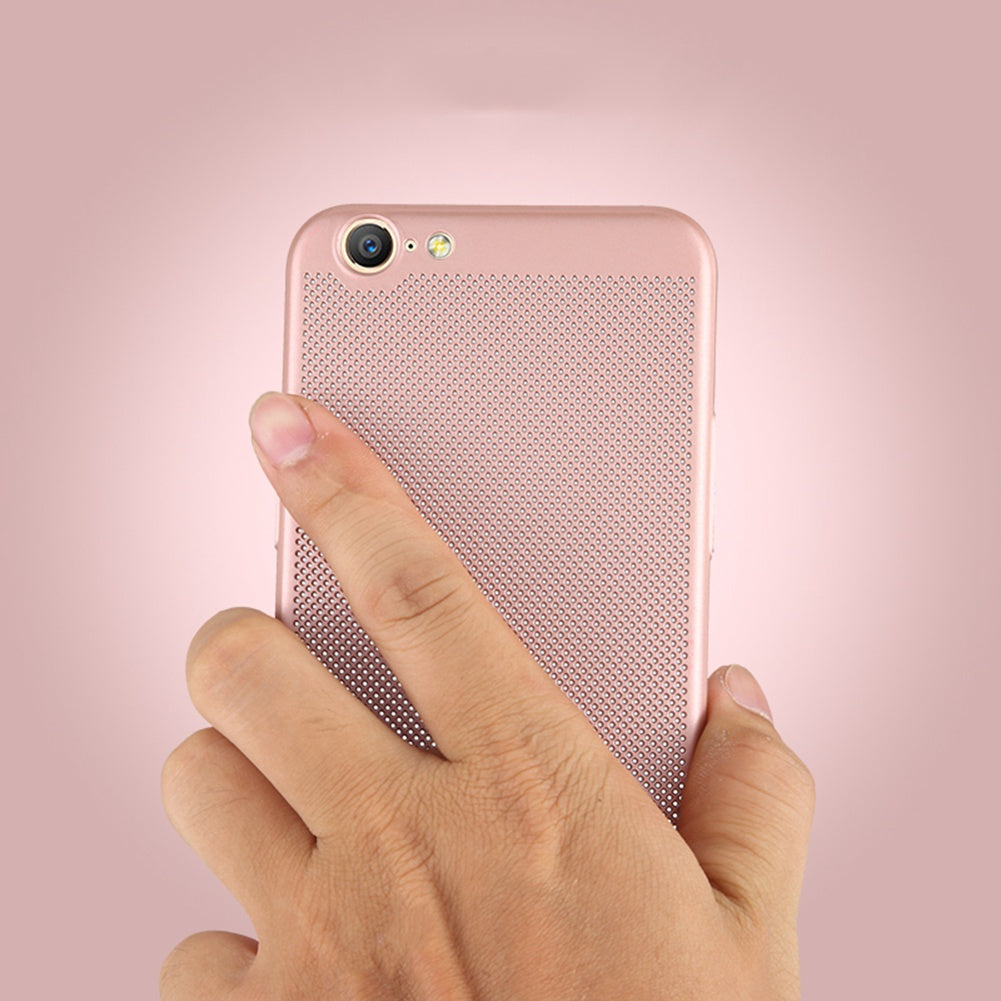 Utral Thin OPPO A57 Mesh Design Radiating Back Covers Super Light PC Hard Phone Case for OPPO A57