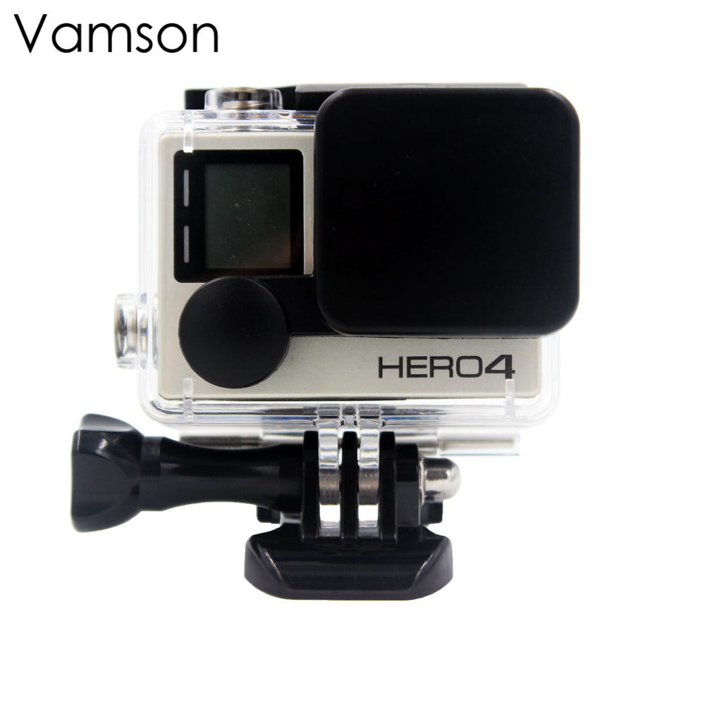 VP702 ABS Lens Cap Waterproof Shell Case Battery Cover Side Cover For Gopro Hero 3 Camera