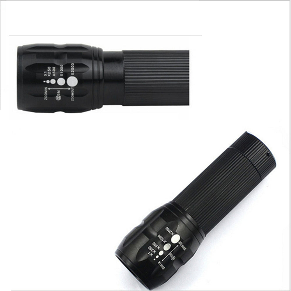 mini LED Flashlight High quality black light Torch light 2000lm Strong Lumens Zoomable Penlight Lanterna