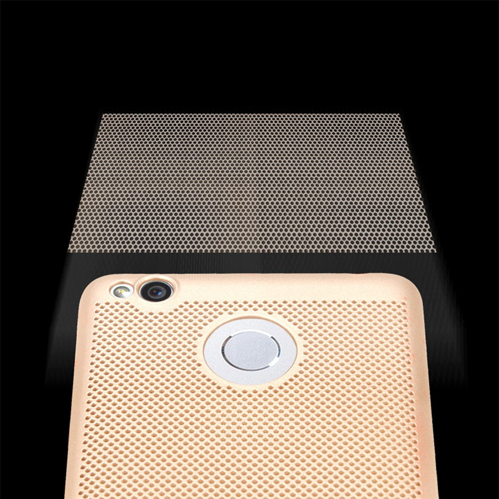 Utral Thin Xiaomi Redmi 3S Mesh Design Radiating Back Covers Super Light PC Hard Phone Case for Redmi 3S