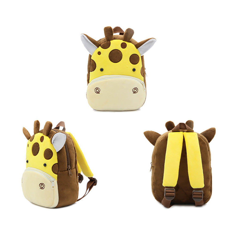 Mini Cute Cartoon Animal Kindergarten Children Kids Plush Backpacks Schoolbags