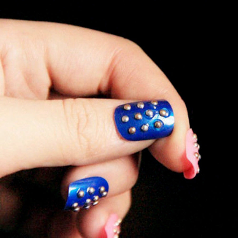 3D Nail Art Decorations Metal Beads Wheel Glitter Decal DIY Studs Manicure Tools