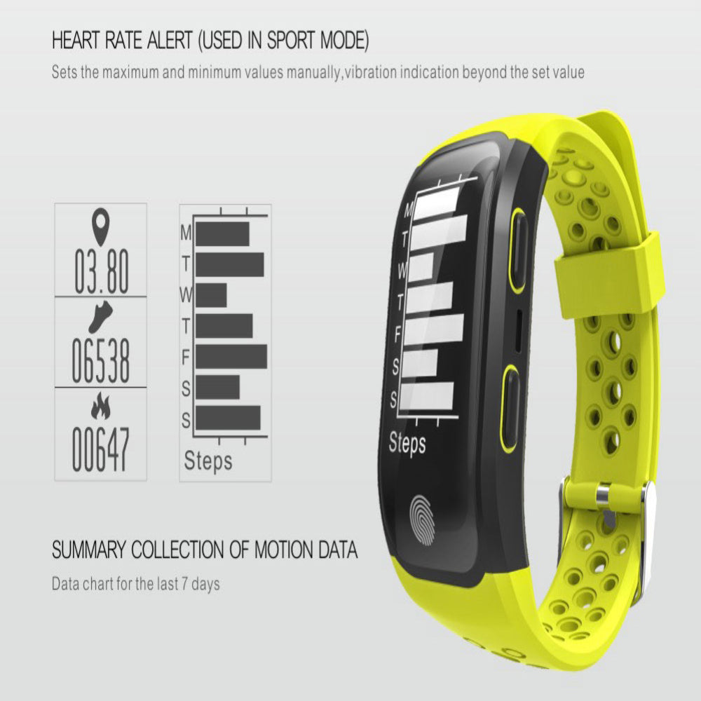 Newest S908 GPS Sport Smart Band Heart Rate IP68 Waterproof Sleep Monitor Pedometer Smart Bracelet For Android IOS Phone