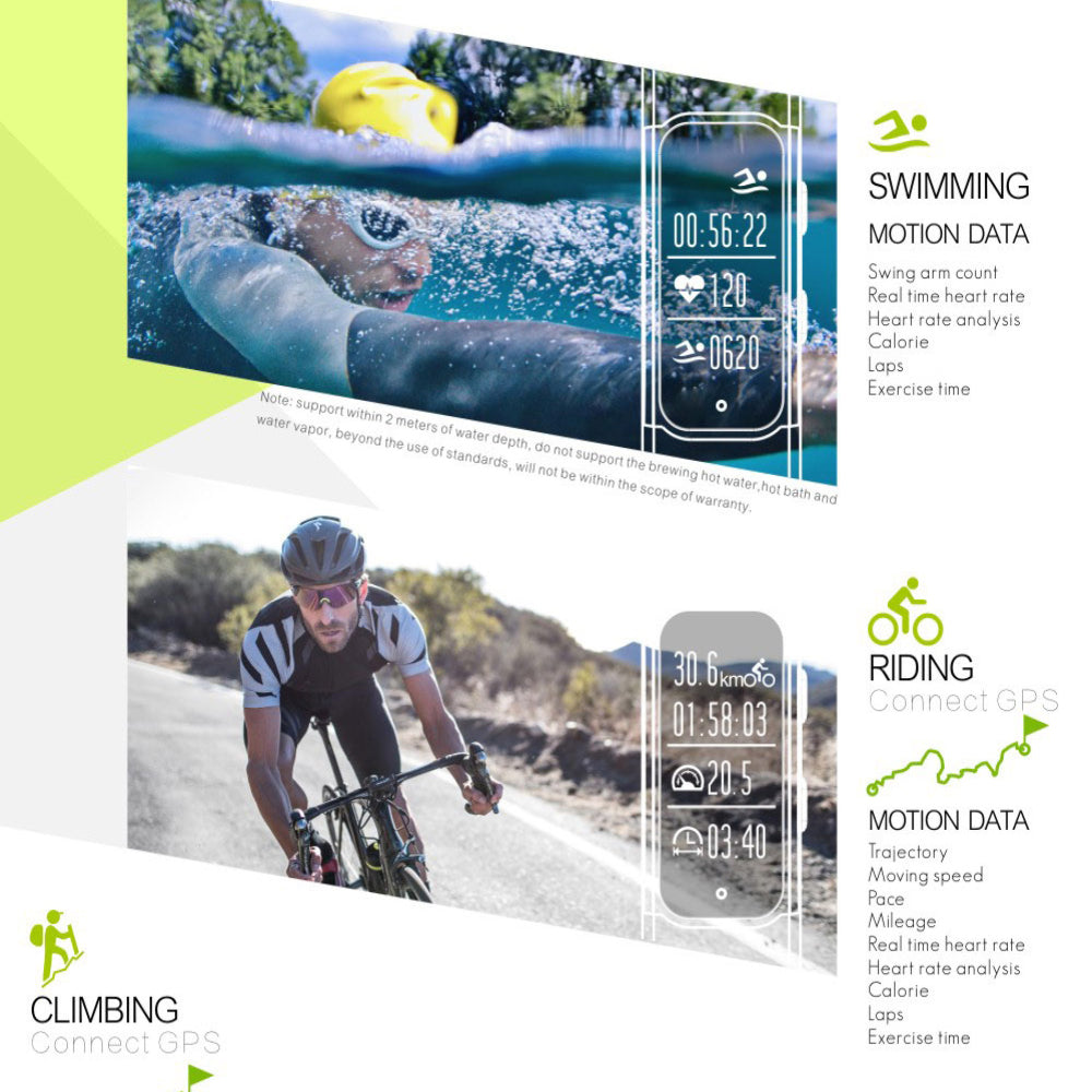 Newest S908 GPS Sport Smart Band Heart Rate IP68 Waterproof Sleep Monitor Pedometer Smart Bracelet For Android IOS Phone