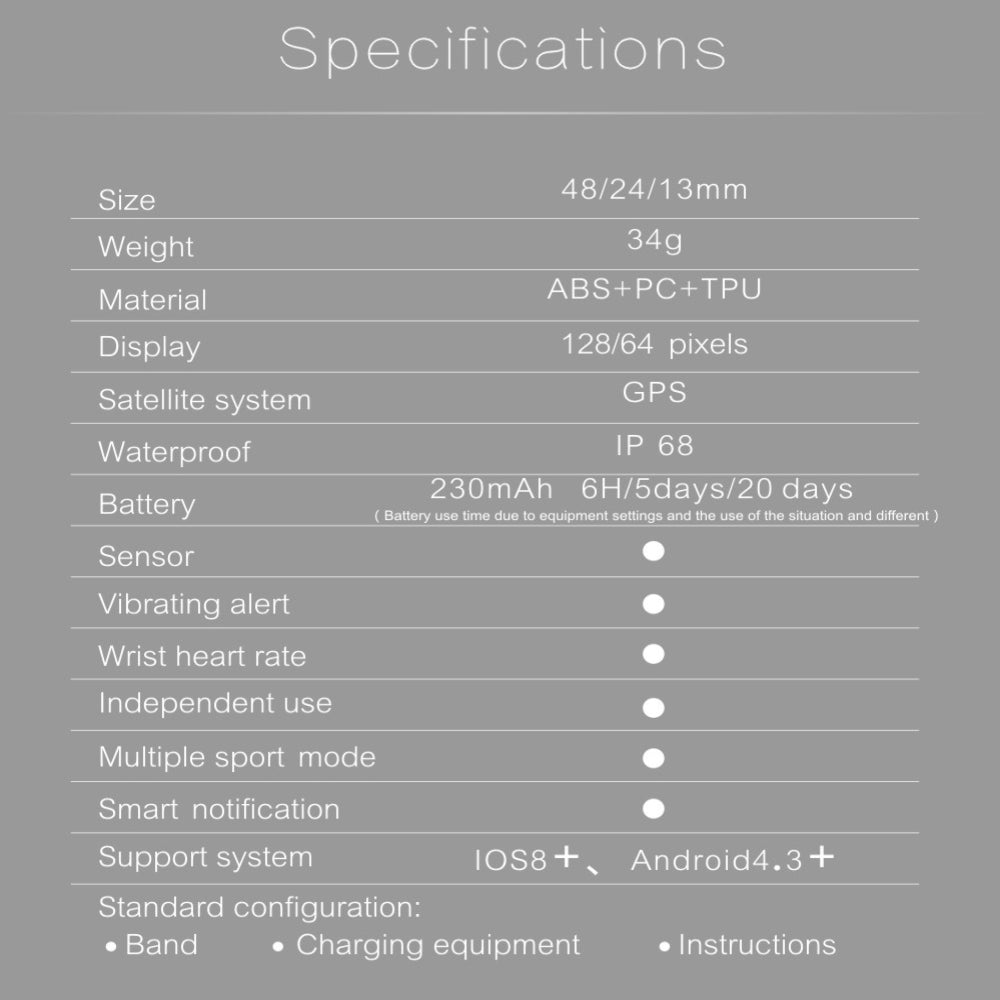 Newest S908 GPS Sport Smart Band Heart Rate IP68 Waterproof Sleep Monitor Pedometer Smart Bracelet For Android IOS Phone
