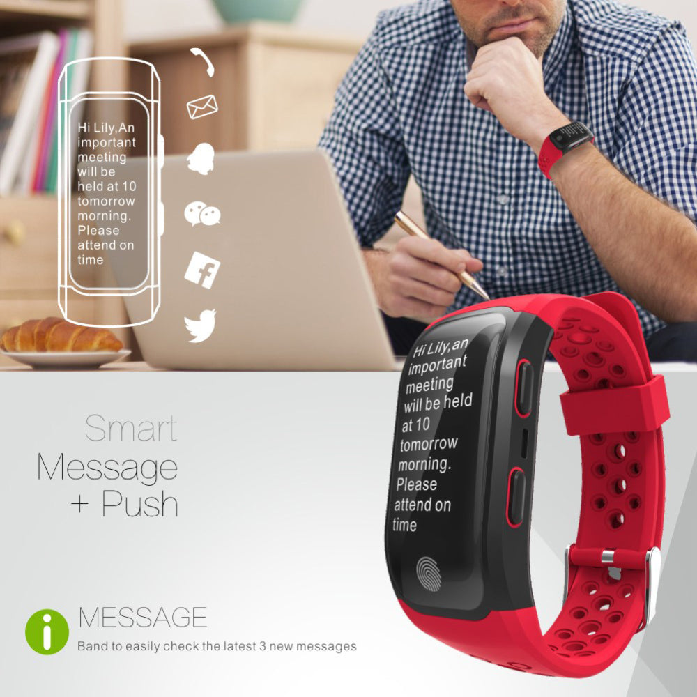 Newest S908 GPS Sport Smart Band Heart Rate IP68 Waterproof Sleep Monitor Pedometer Smart Bracelet For Android IOS Phone