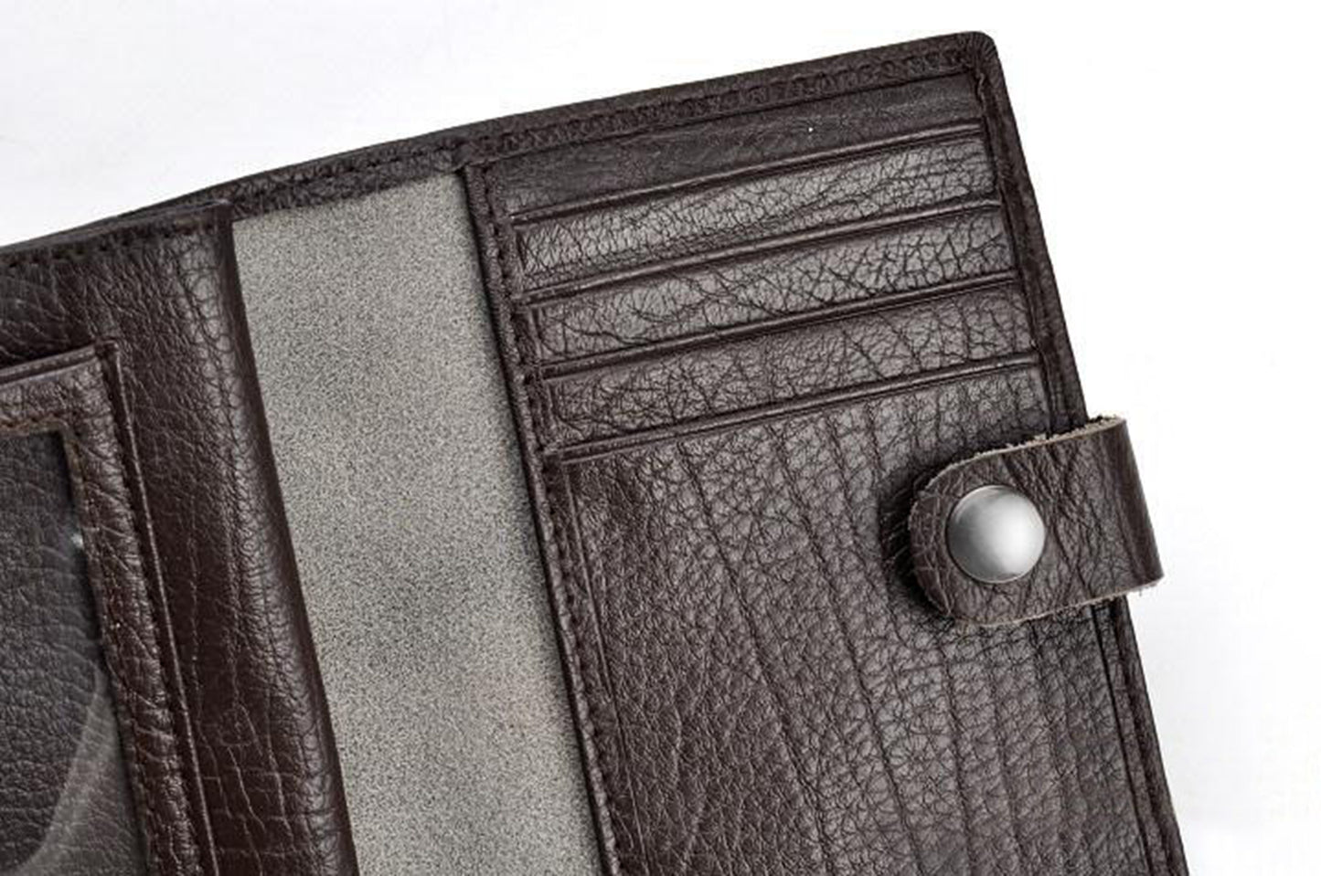 Genuine Leather Thin Driver's License Male Card Holder Wallet For Men