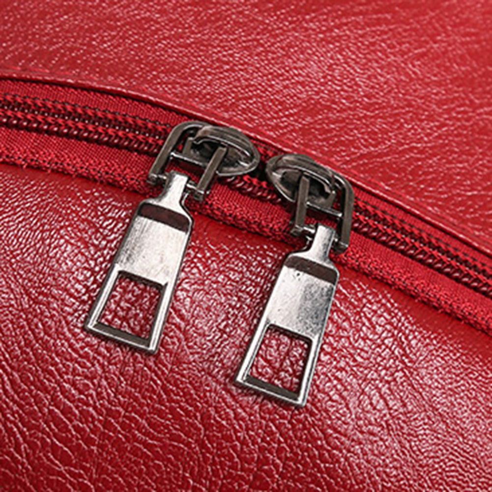 Women Fashion Faux Leather Backpack Casual Lightweight School Travel Daypack