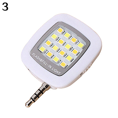Mini Portable Fill-in LED Flash Selfie Light Sync Flash for Photography Smart Phone