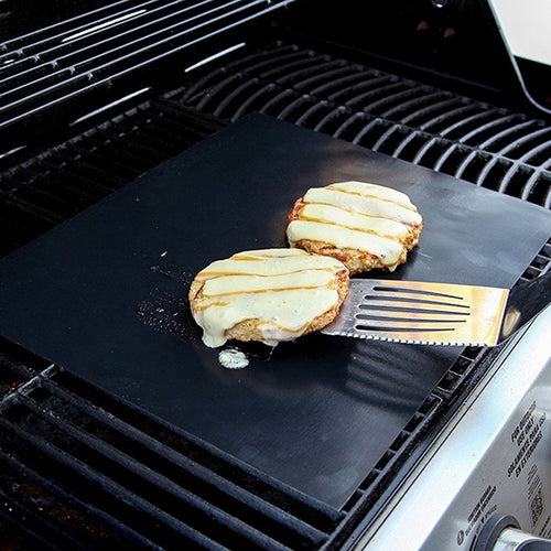 2Pcs Reusable Easy Baking BBQ Grill Mat Nonstick Cooking Sheet 40x33cm