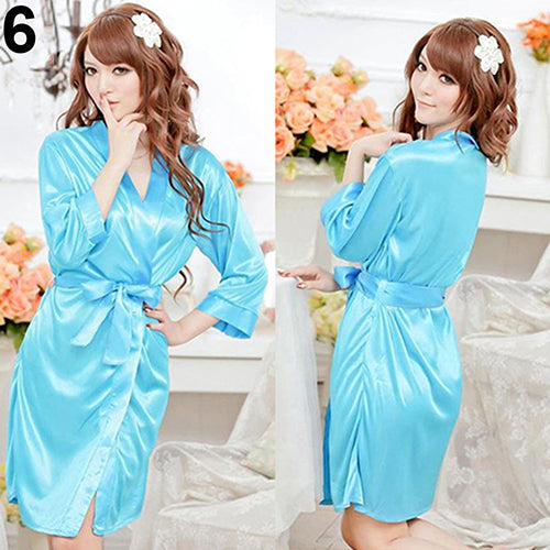 Women Fashion Fantastic Sexy Wild Temptation Lace Sleepwear Bathrobe + G-string