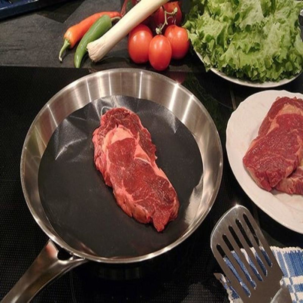 24cm Professional Pan Mat Non-stick Round Liner Sheet Kitchen Cooking Tool