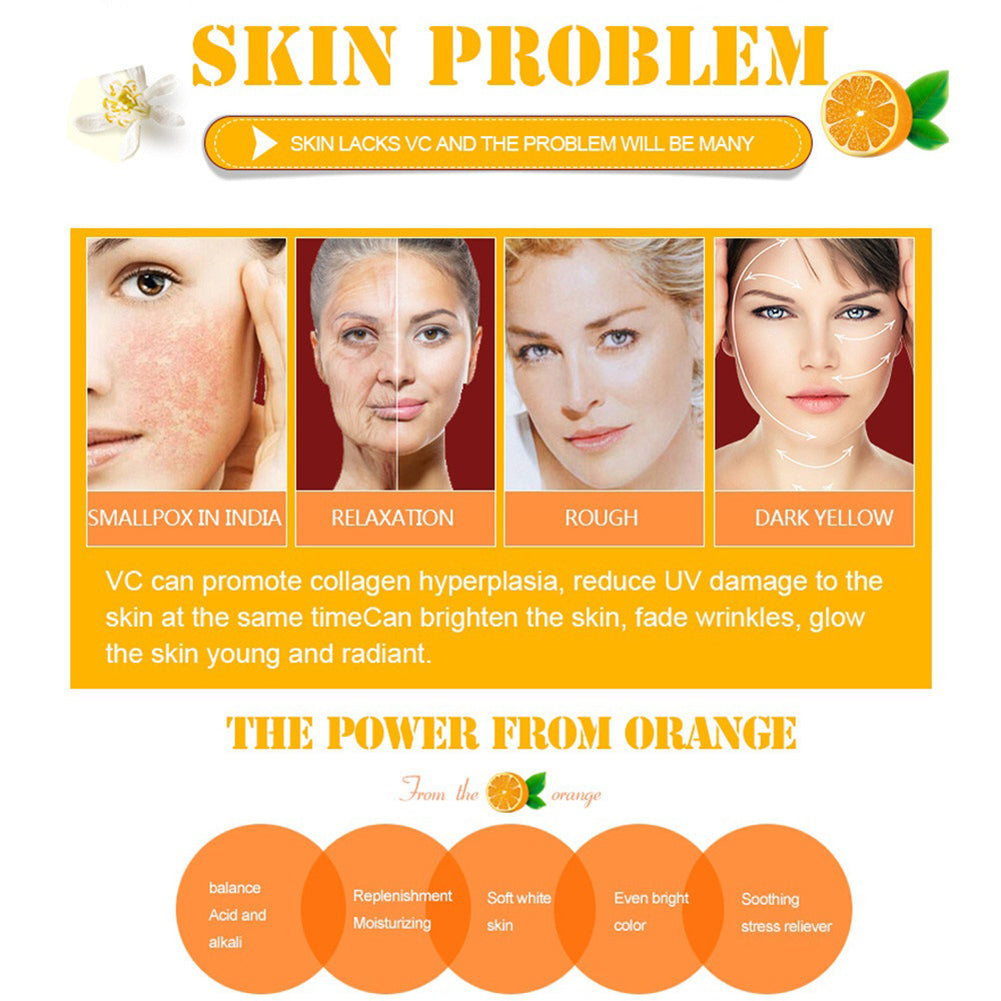 Vitamin C Facial Serum Whitening Brighten Moisturizing Anti-wrinkle Skin Care