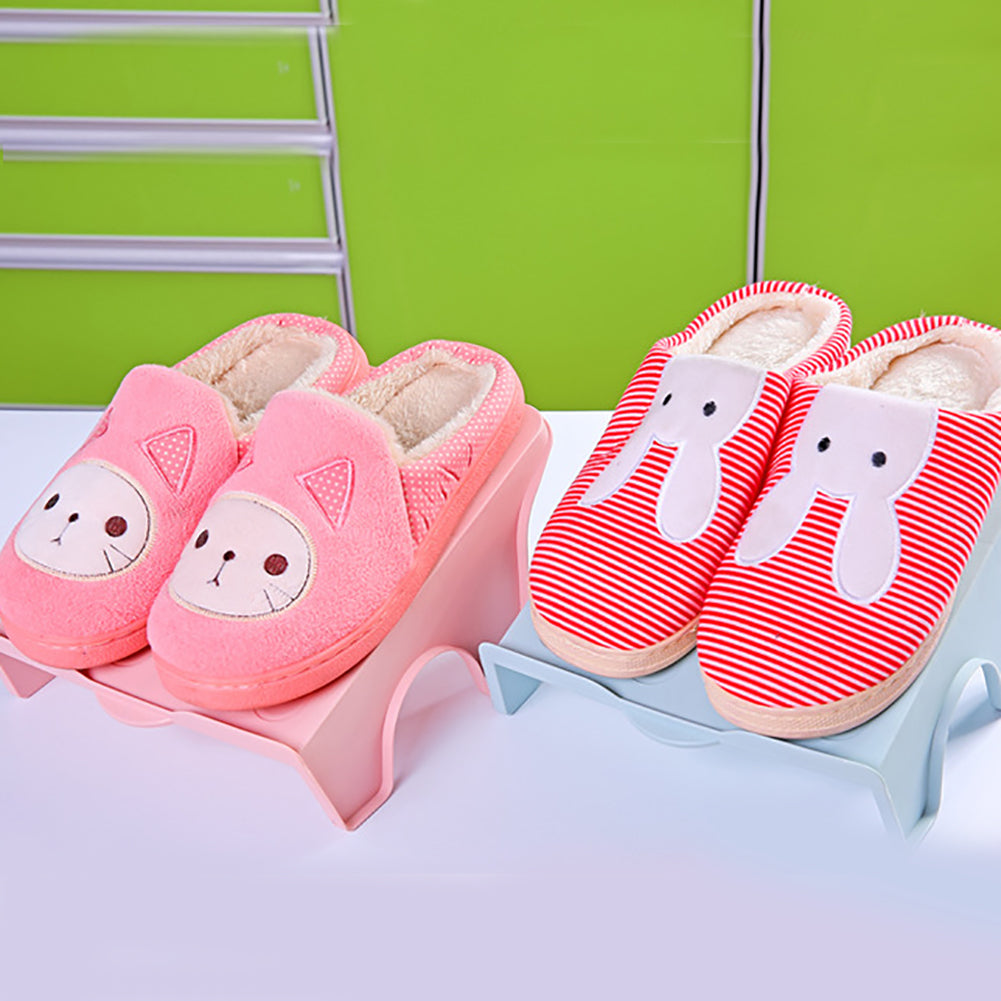 Fashion Plastic Shoes Display Rack Organizer Space Saving Storage Holder Shelf