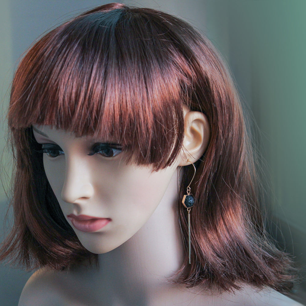 Women Fashion Geometric Tassels Long Dangle Hook Earrings Piercing Jewelry