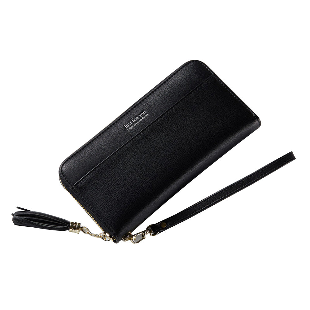 Fashion Women Faux Leather Zipper Long Wallet ID Credit Card Holder Gift