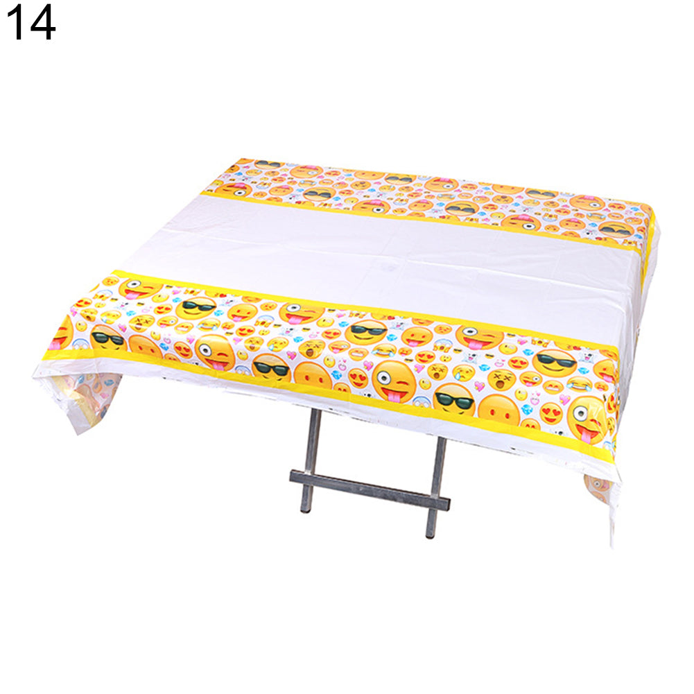 Cute Emoji Smile Cry Baby Kids Birthday Party Event Decoration Supplies Set