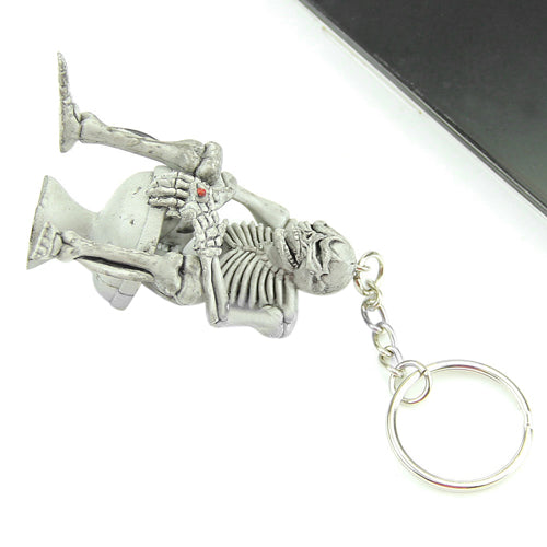 Creative Skull Toilet Pendant Purse Bag Rubber Keychain Gift Keyring Key Chain