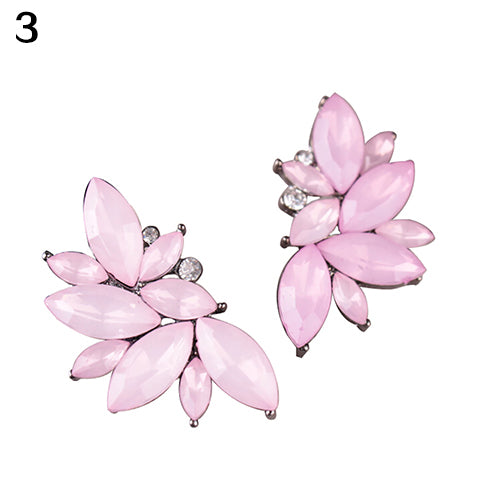 Women Fashion Rhinestone Ear Drop Dangle Stud Earring Jewelry Xmas Gift