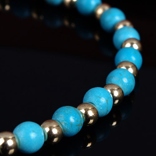 Boho Double Layers Rhinestone Flower Turquoise Foot Chain Anklet Ankle Bracelet
