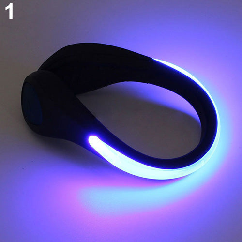 Running Cycling Walking Sport LED Shoes Clip Safety Night Warning Light Lamp