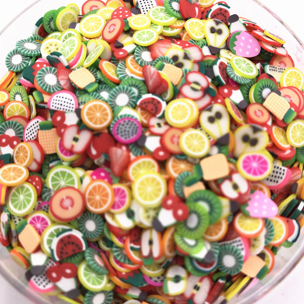 Colorful Soft Slime Fruit Slices Scented Stress Relief Adult Kid Toy Sludge Toys