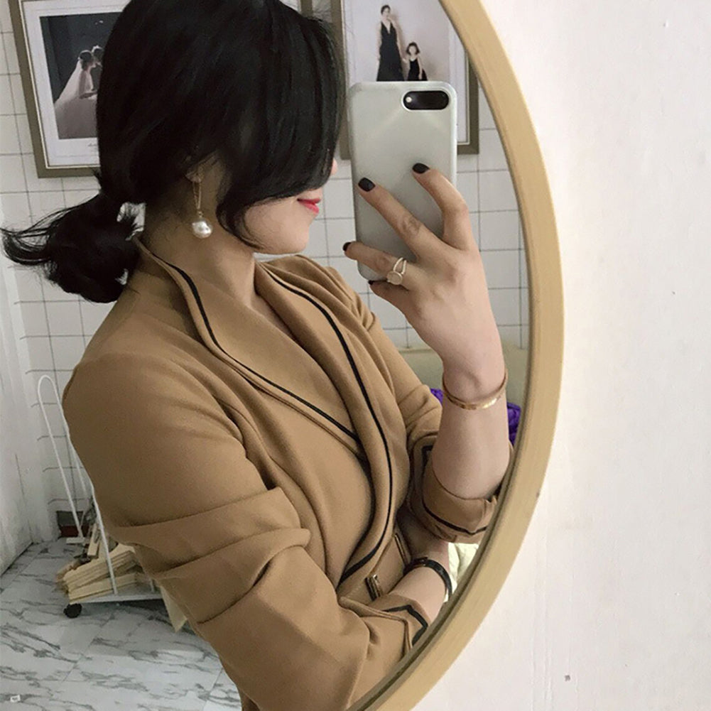 Women Elegant Long U Shape Faux Pearl Pendant Drop Dangle Earrings Jewelry Gifts