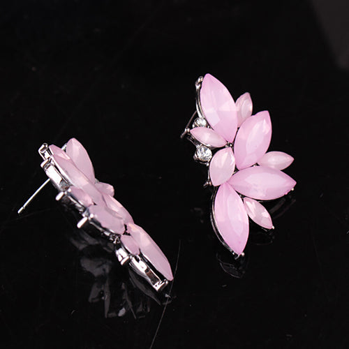 Women Fashion Rhinestone Ear Drop Dangle Stud Earring Jewelry Xmas Gift