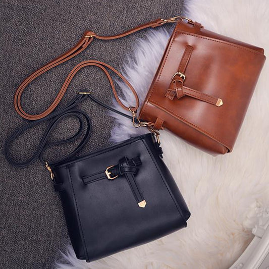 Women Vintage Faux Leather Shoulder Bag Messenger Satchel Tote Purse Handbag