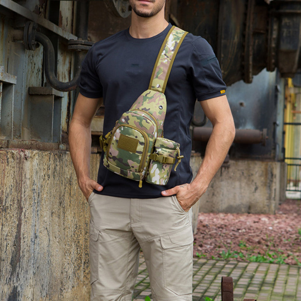 Portable Casual Outdoor Men Large Capacity Shoulder Sling Crossbody Chest Bag