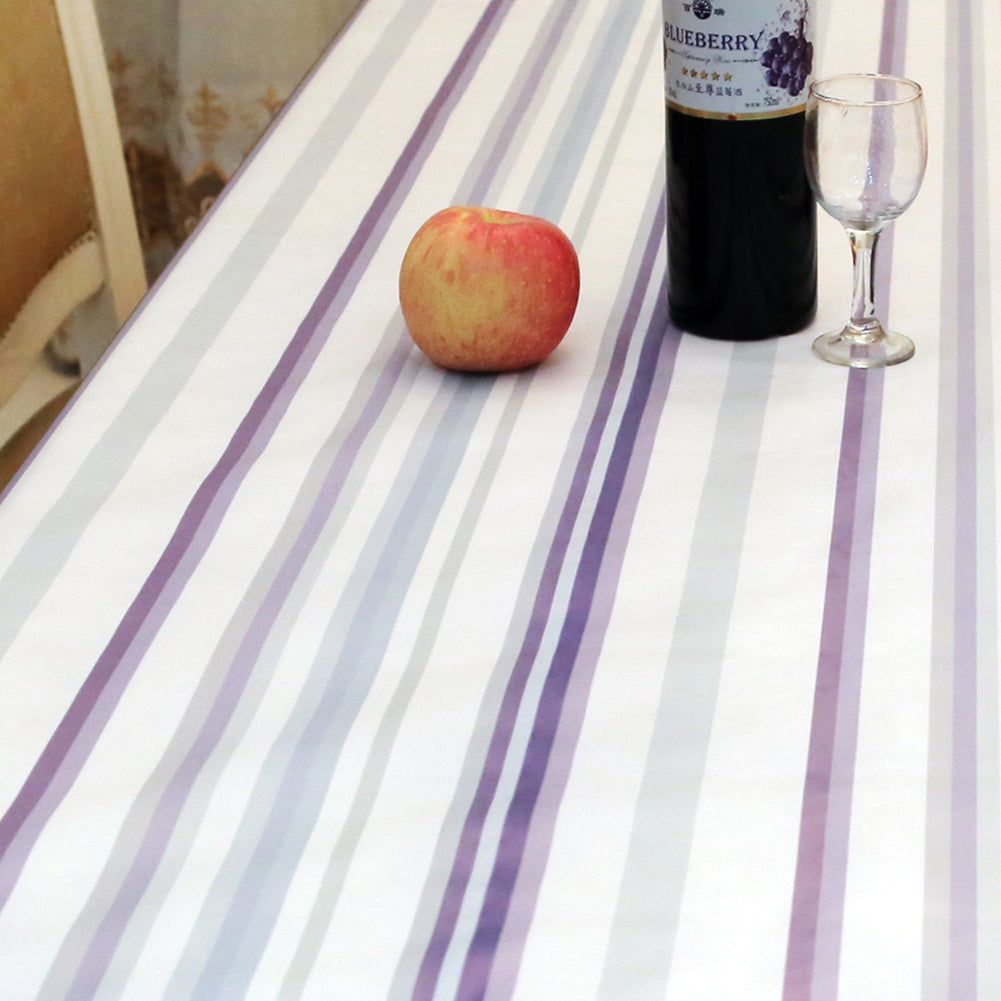 Stripe Pattern Rectangle Tablecloth Table Cover for Banquet Party Home Decor