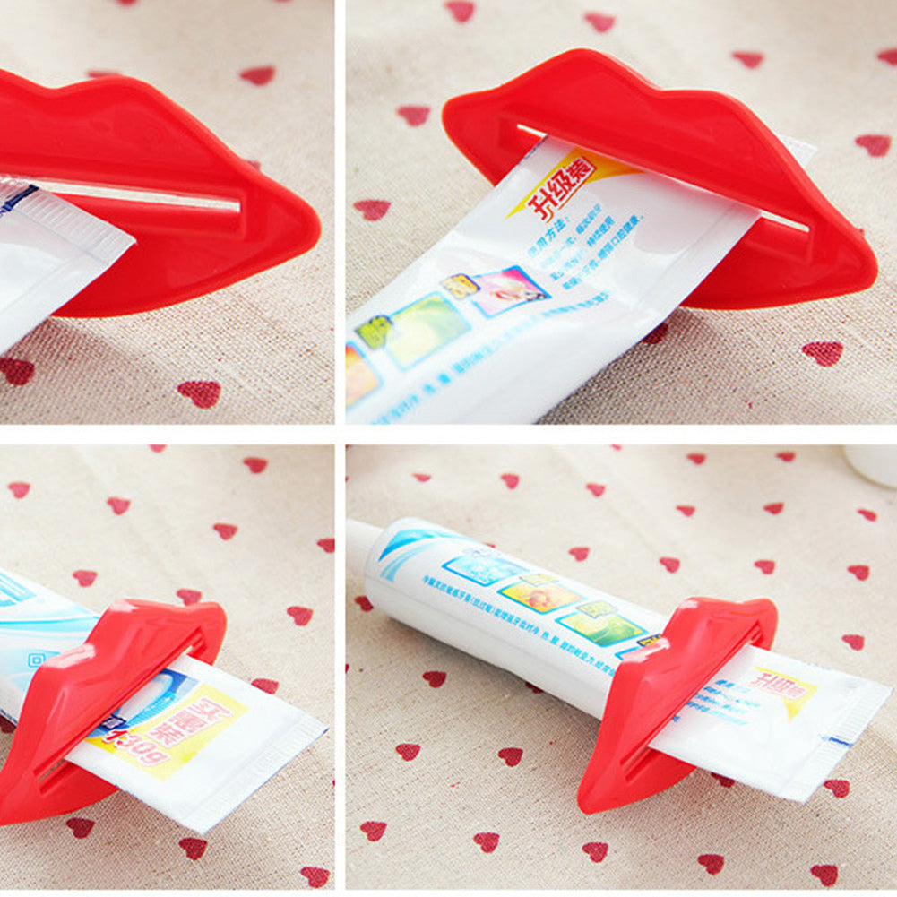 Creative Multi-purpose Extruder Lip Shape Toothpaste Squeezing Cosmetic Squeezer
