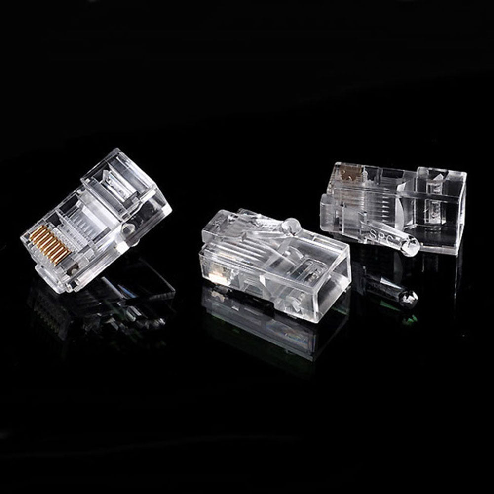 RJ45 RJ-45 Ethernet Cables Module Plug Network Connector for UTP Cat5 Cat5e 8P8C