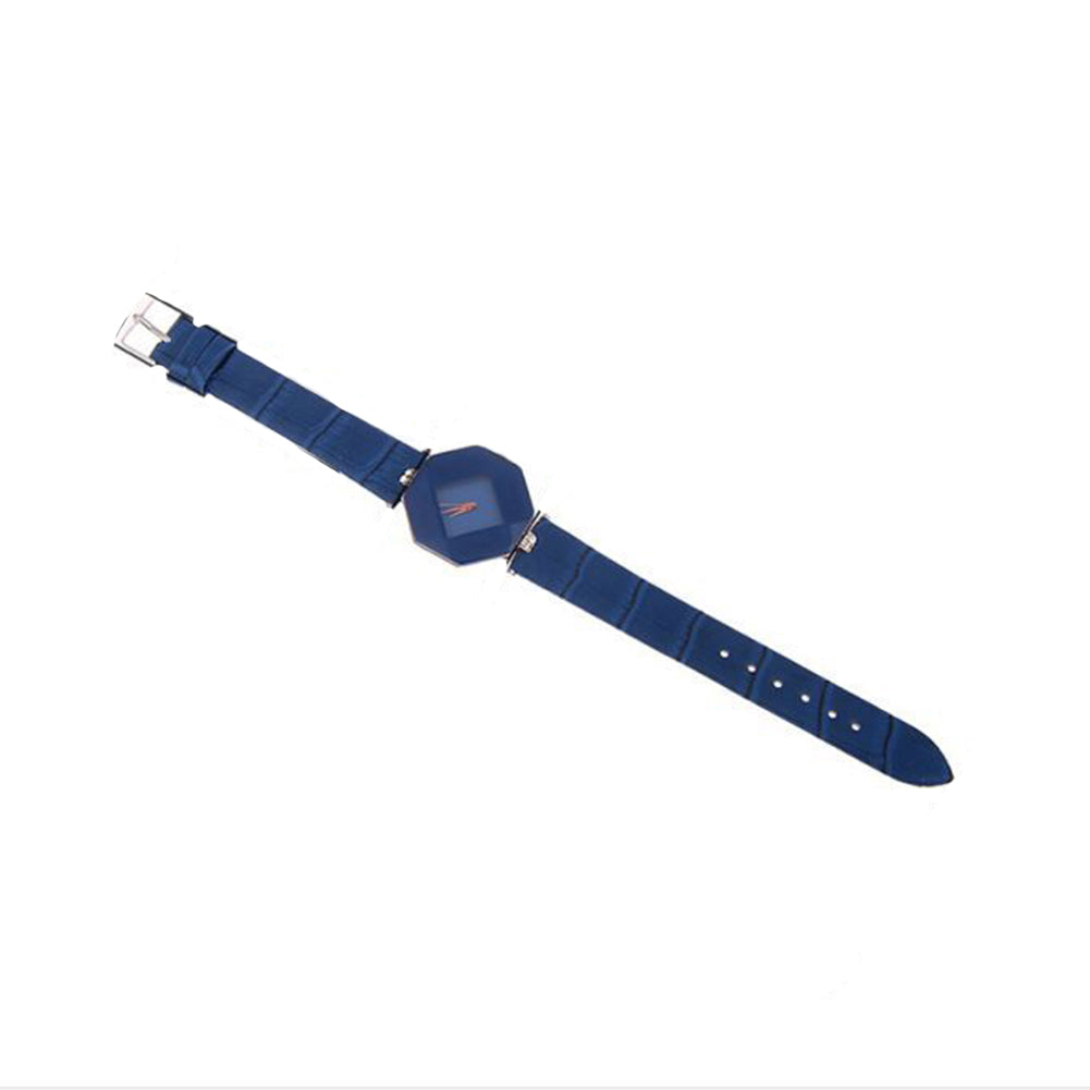 Women 's Fashion Faux Leather Band Analog Quartz Rhombic Case Wrist Watch Gift